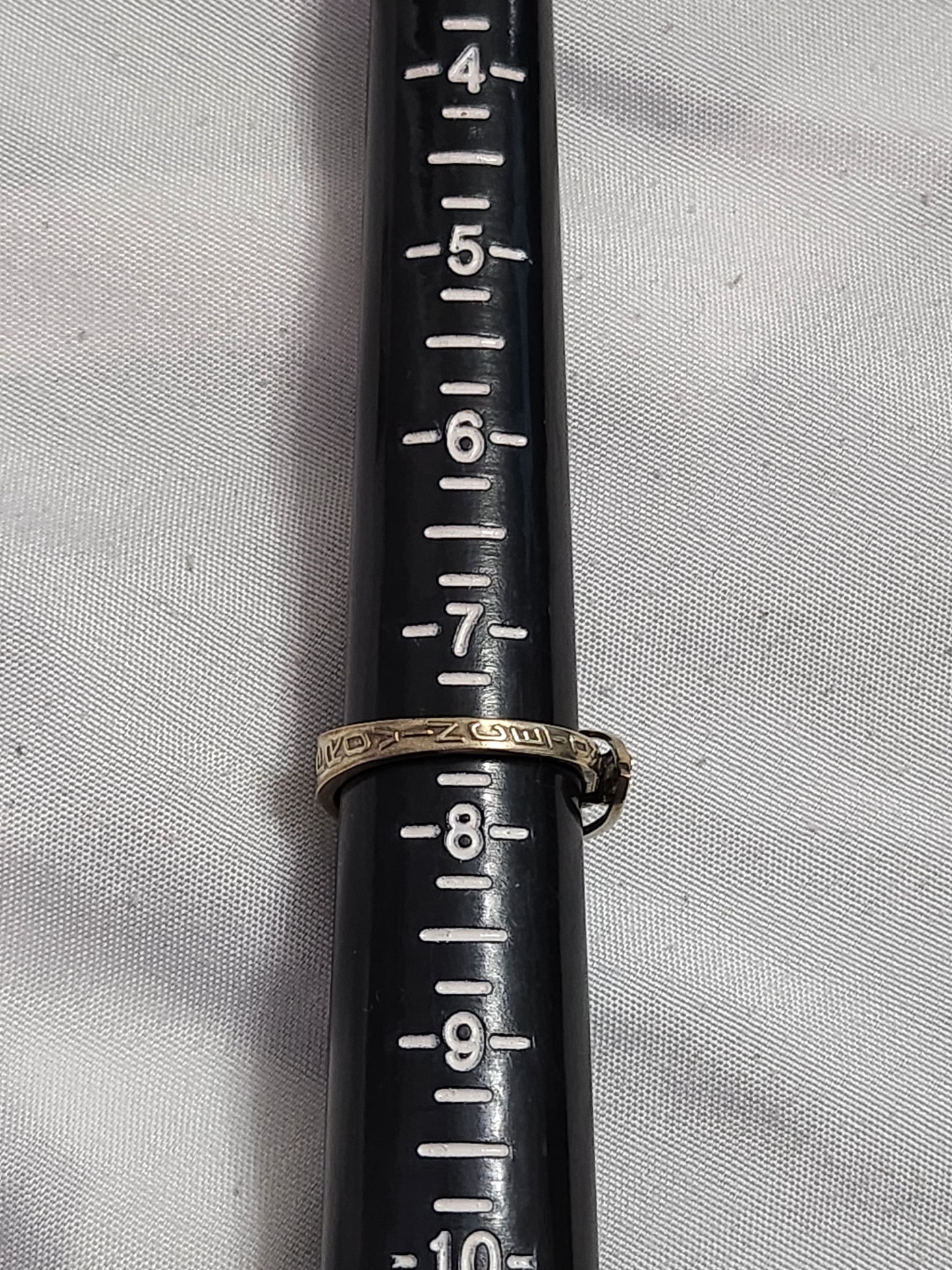 Vintage Sterling Silver Lighthouse Souvenir Spoon Ring Hebrew Judaica Size 7.5