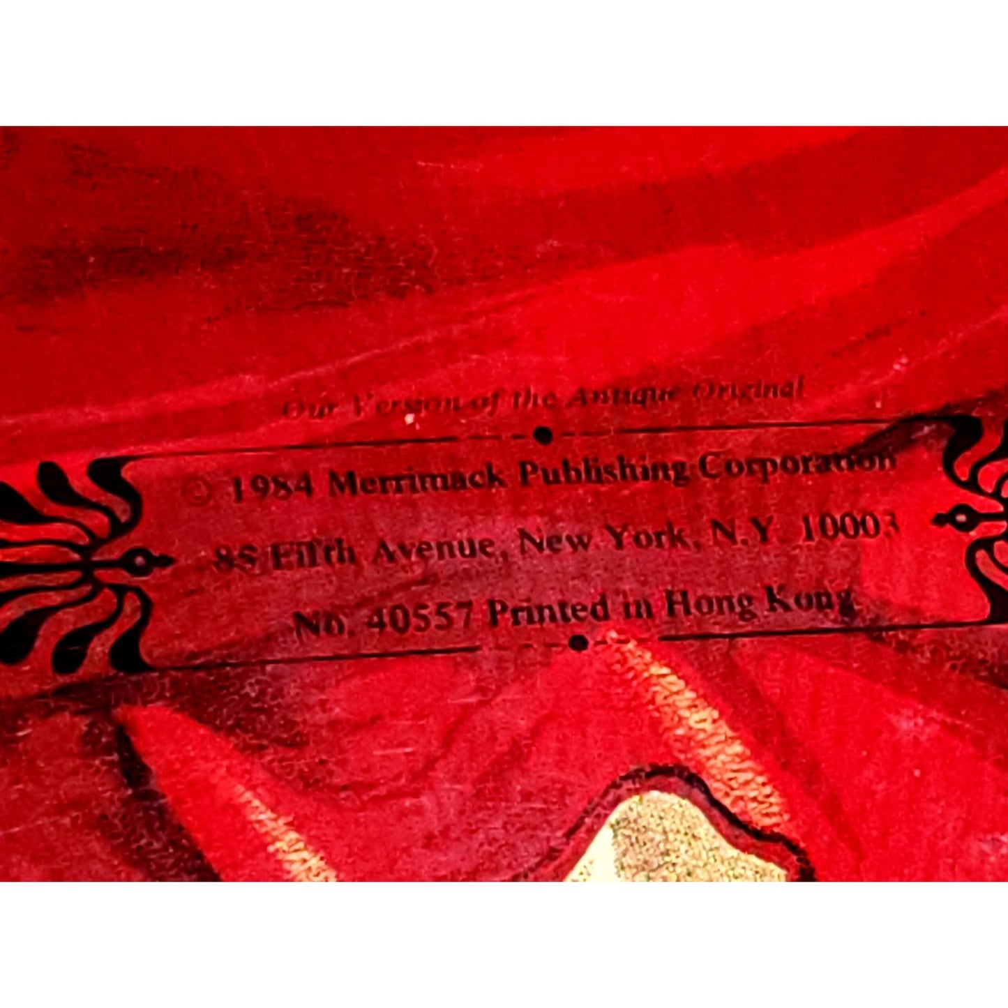 VTG 1984 Red Riding Hood Die-Cut Shape Book Merrimack Publishing Ribbon Tie