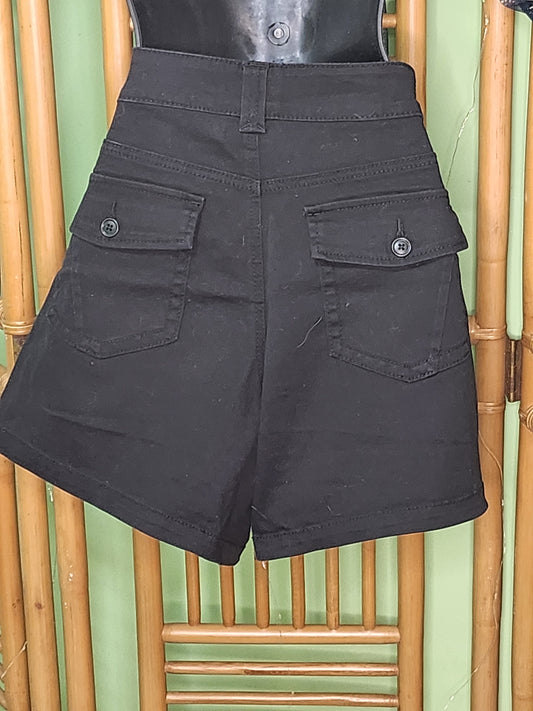 NWT Unionbay Black Denim Shorts Cutoff Raw Hem Distressed