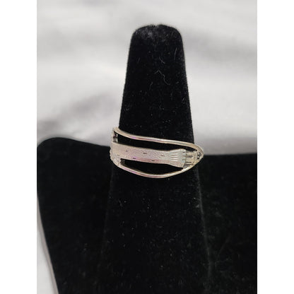 Vintage Sterling Silver Lighthouse Souvenir Spoon Ring Hebrew Judaica Size 7.5