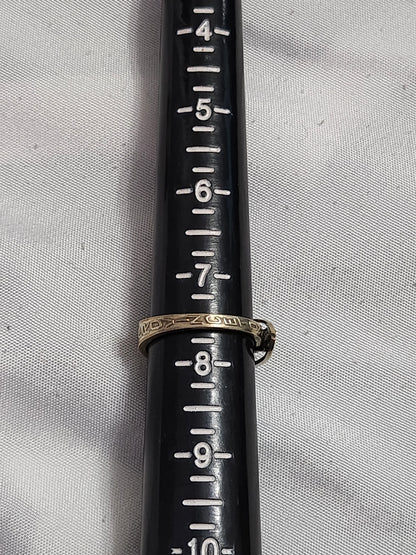 Vintage Sterling Silver Lighthouse Souvenir Spoon Ring Hebrew Judaica Size 7.5