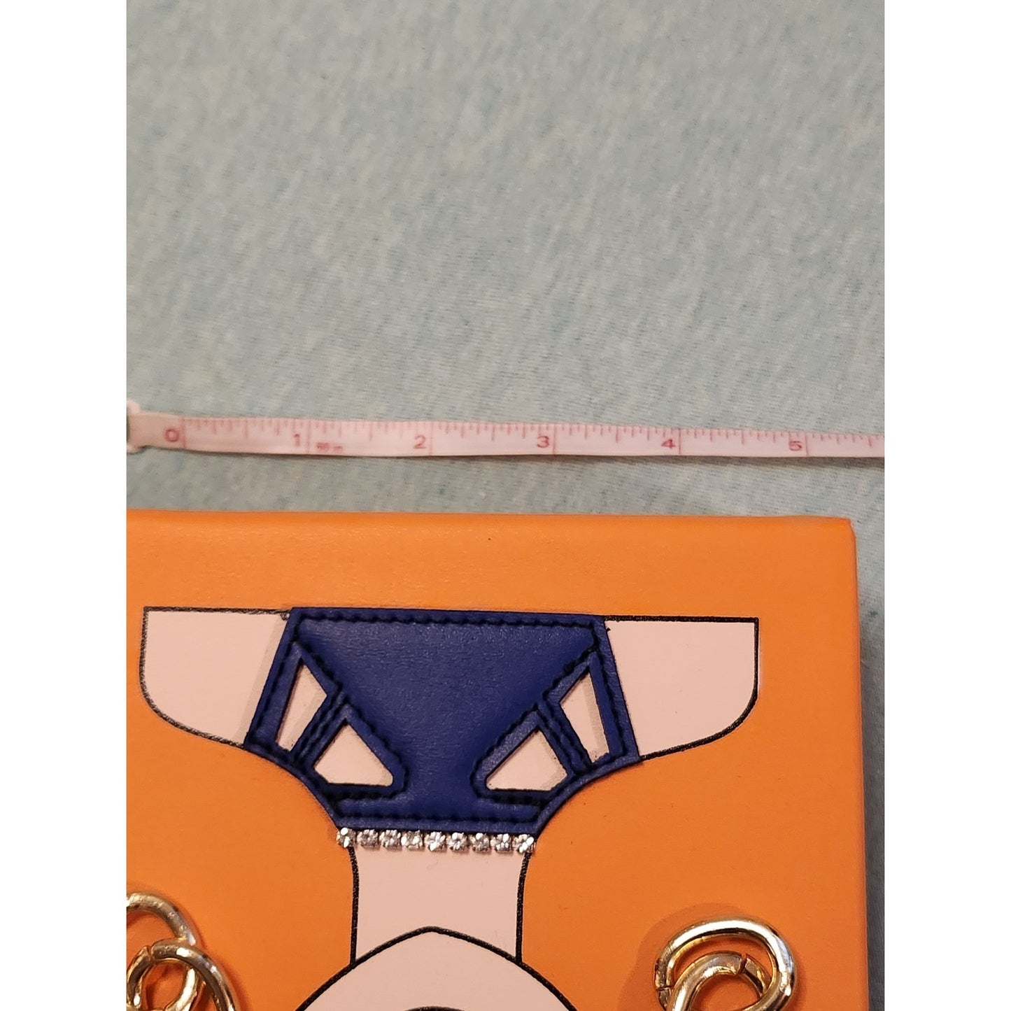 Unique 3D Lady Face Top Handle Bag Orange Pop Art Box Clutch Crossbody NWT