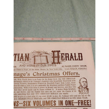 Antique The Ladies Home Journal Christmas 1894 Magazine Victorian Ephemera Ads