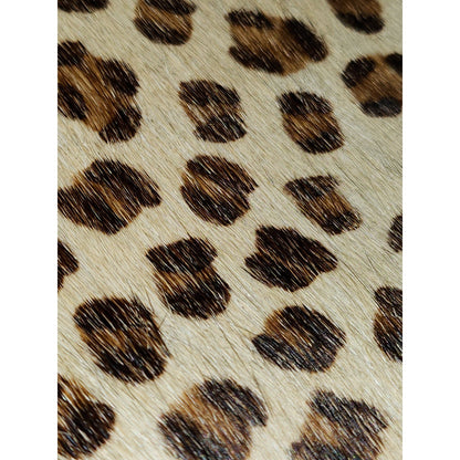 Sloane Leopard Print Calf Hair Leather Crossbody Bag Brown Red