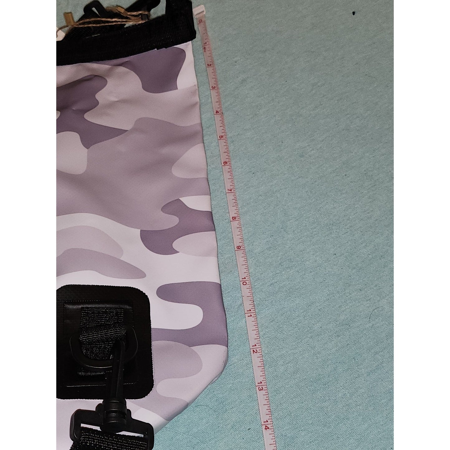 Grey Camo Waterproof Dry Bag Roll Top Backpack Outdoor Beach Bag NEW