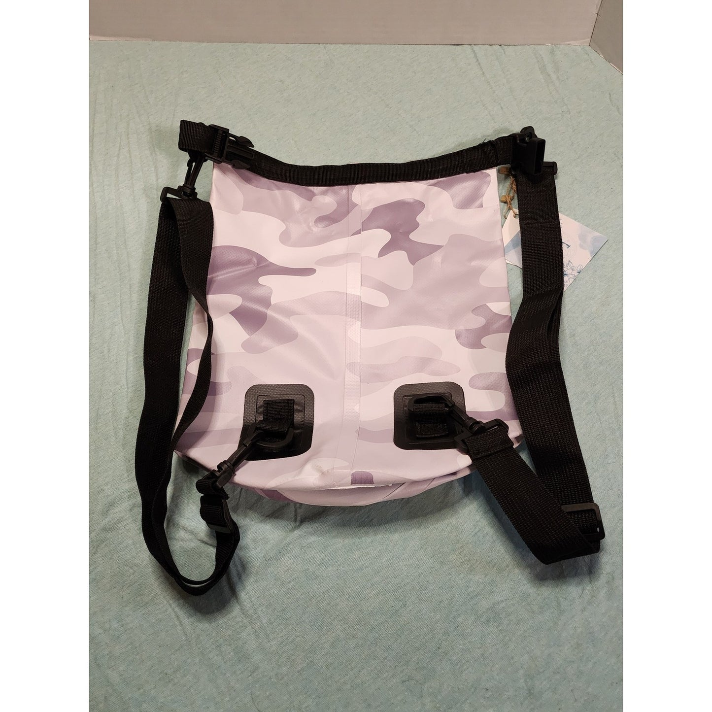 Grey Camo Waterproof Dry Bag Roll Top Backpack Outdoor Beach Bag NEW