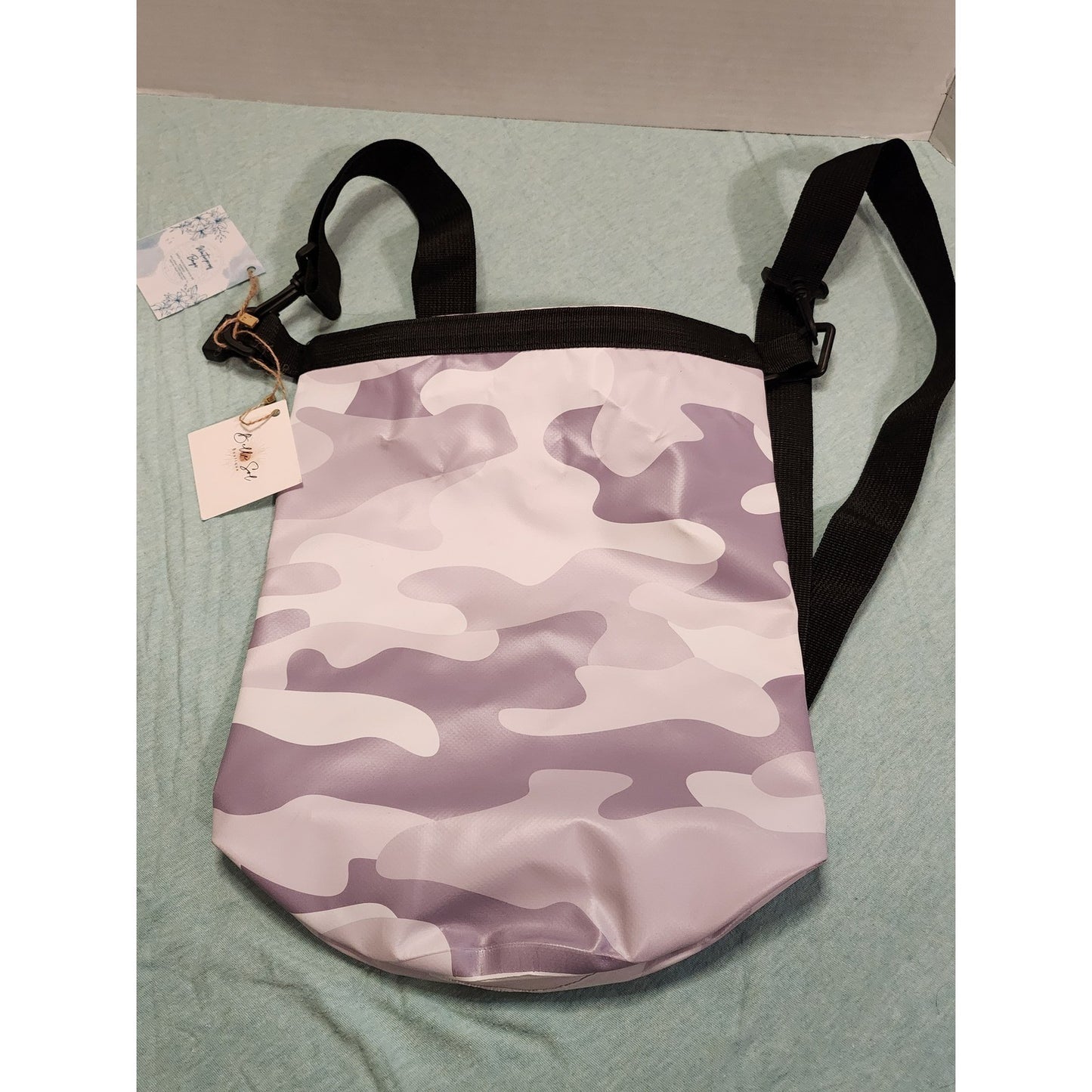 Grey Camo Waterproof Dry Bag Roll Top Backpack Outdoor Beach Bag NEW