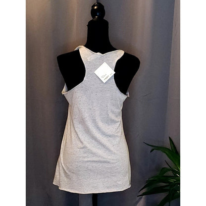 Bella Canvas Lake Mode Graphic Tank Top Heather Oatmeal Summer Camping Womens