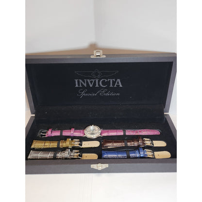 Invicta Angel 15083 Special Edition Watch Set 5 Interchangeable Leather Straps