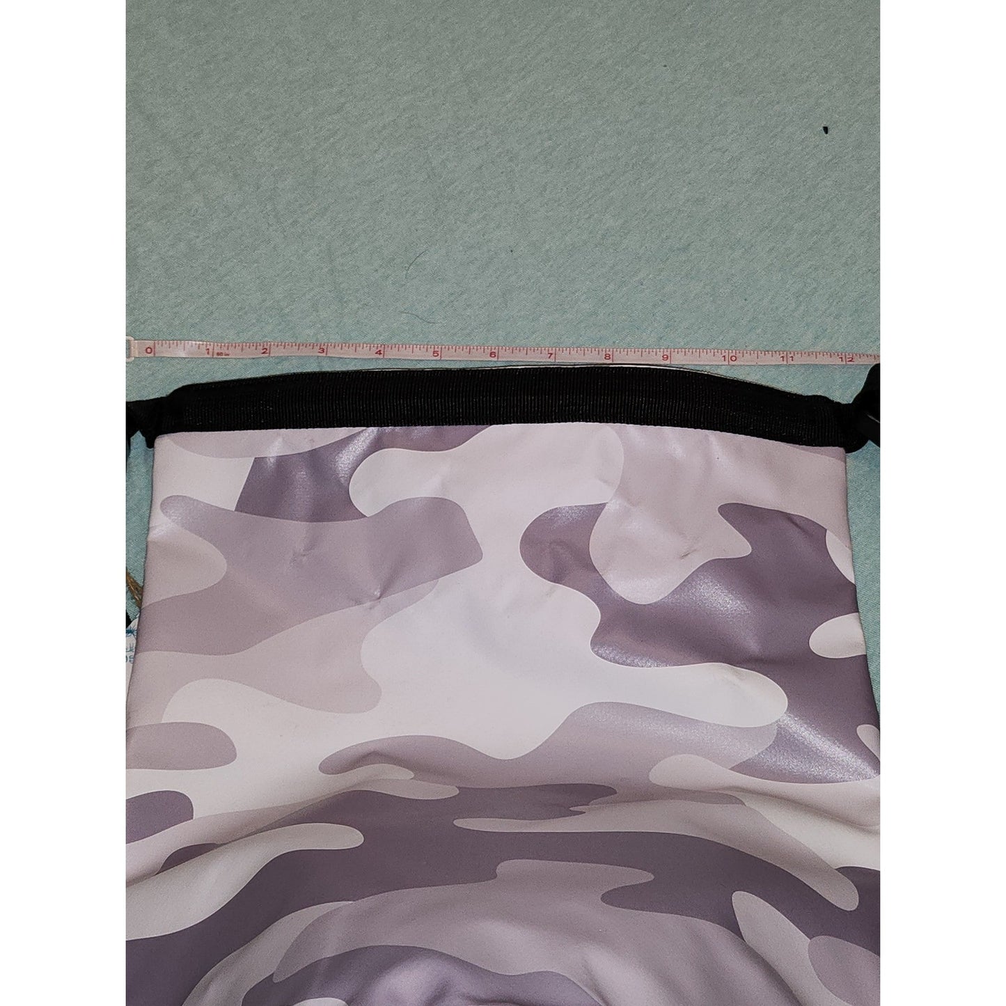 Grey Camo Waterproof Dry Bag Roll Top Backpack Outdoor Beach Bag NEW