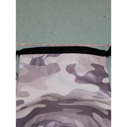 Grey Camo Waterproof Dry Bag Roll Top Backpack Outdoor Beach Bag NEW