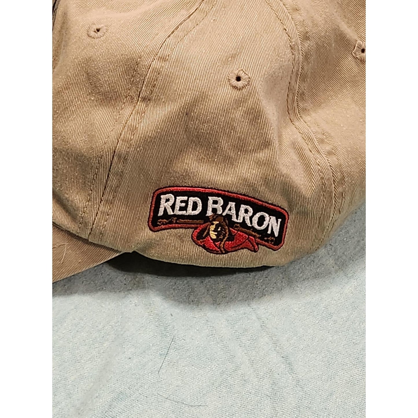 Charlie Daniels Signed Celebrity Golf Classic Hat Tan Red Baron Razor Cap