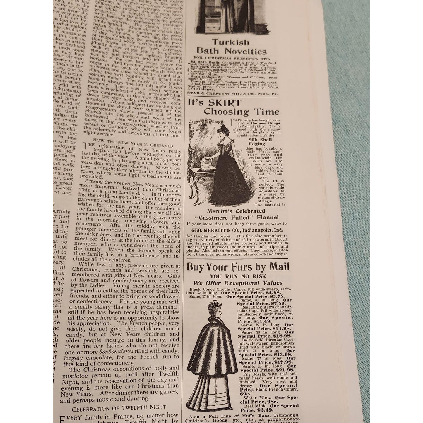 Antique The Ladies Home Journal Christmas 1894 Magazine Victorian Ephemera Ads