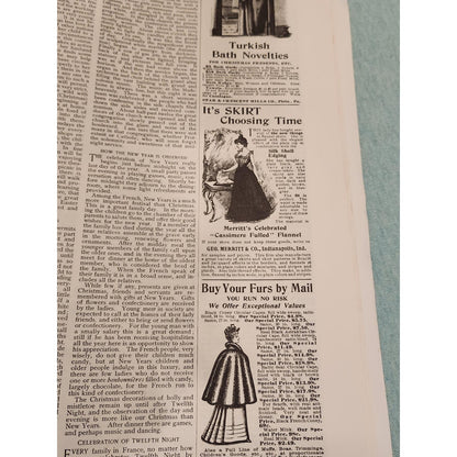 Antique The Ladies Home Journal Christmas 1894 Magazine Victorian Ephemera Ads