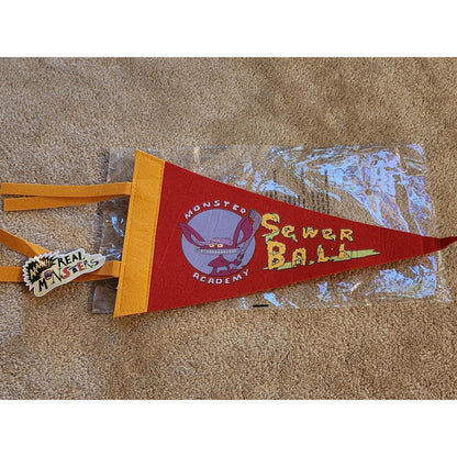 Aaahh Real Monsters Monster Academy Sewer Ball Baseball Pennant Nick Box Ickis