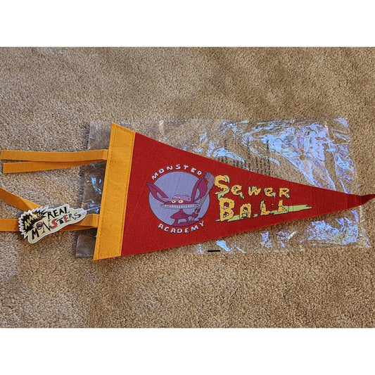 Aaahh Real Monsters Monster Academy Sewer Ball Baseball Pennant Nick Box Ickis