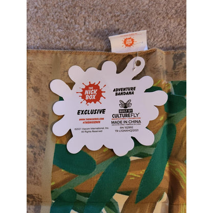 Nickelodeon Adventure Bandana Jungle Splat Logo 90s Nostalgia Nick Box New