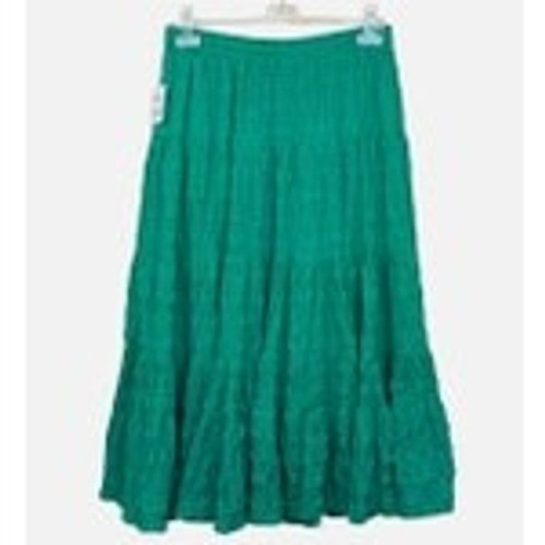 Davi & Dani Sage Green Flowy Midi Skirt Ruffle Hem Cottagecore Boho Tiered Large
