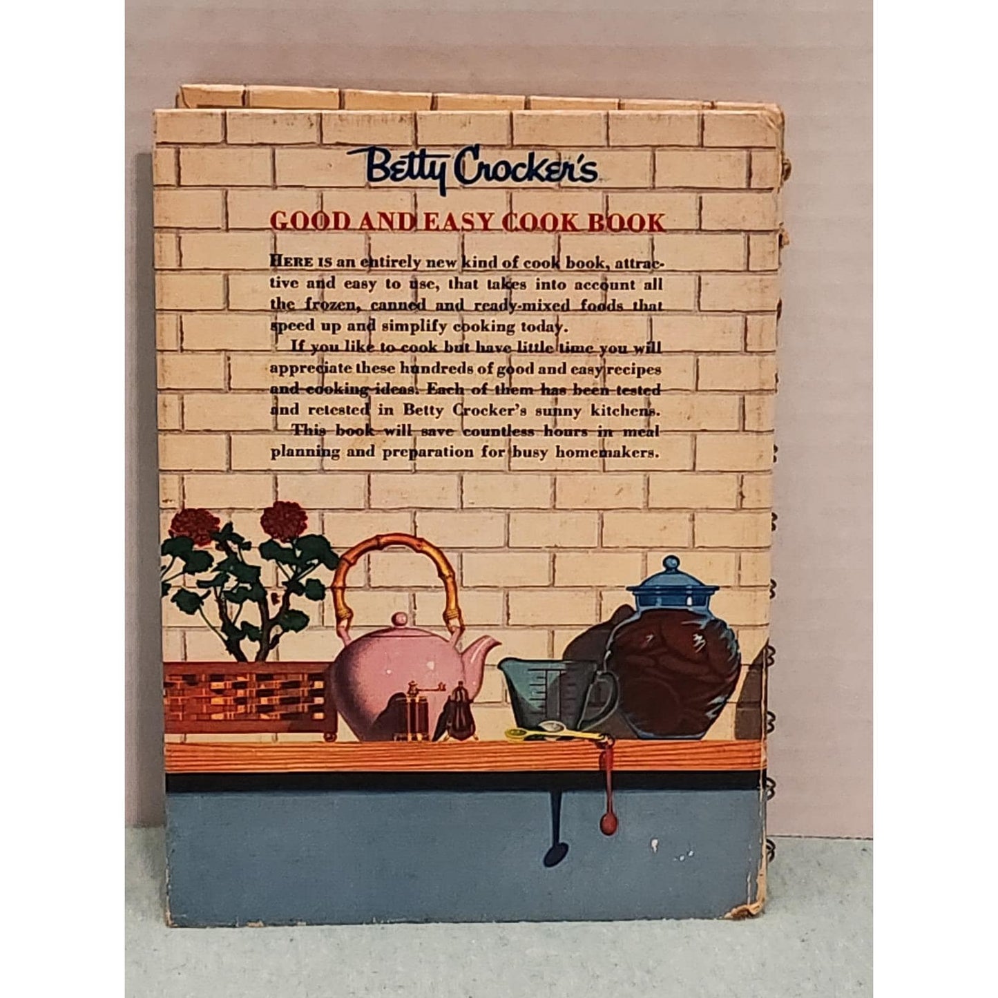 Betty Crocker's Good and Easy Cook Book 1954 First Edition Vintage MCM Kitchen