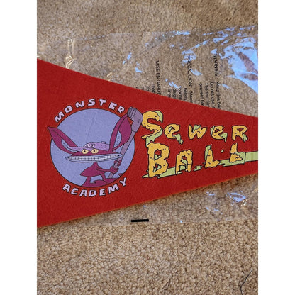 Aaahh Real Monsters Monster Academy Sewer Ball Baseball Pennant Nick Box Ickis