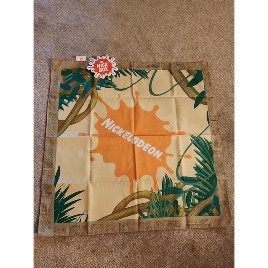 Nickelodeon Adventure Bandana Jungle Splat Logo 90s Nostalgia Nick Box New
