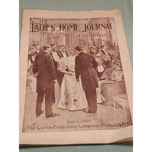 Antique The Ladies Home Journal Christmas 1894 Magazine Victorian Ephemera Ads