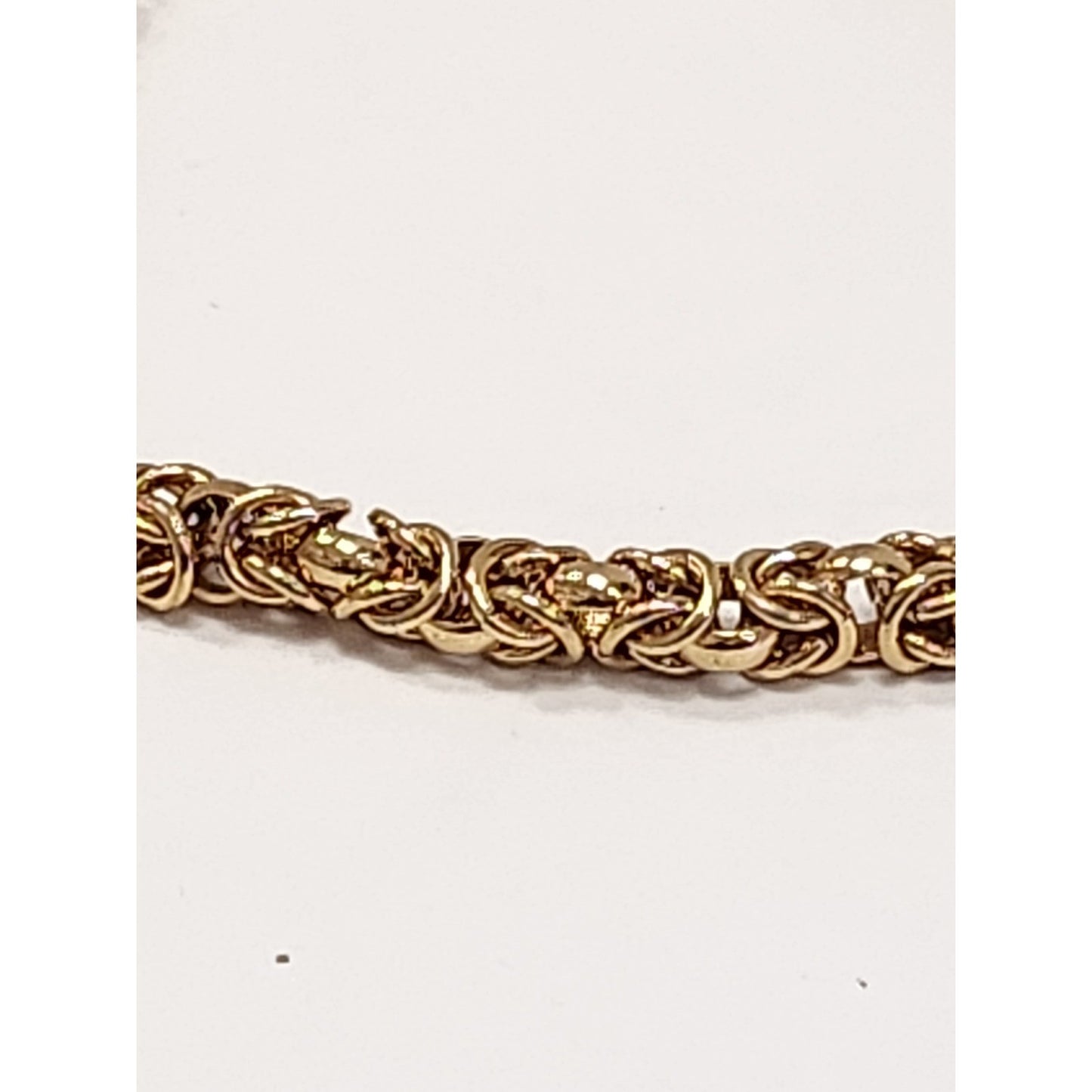 1928 Jewelry Company Gold Tone Byzantine Chain Link Bracelet Lobster Clasp