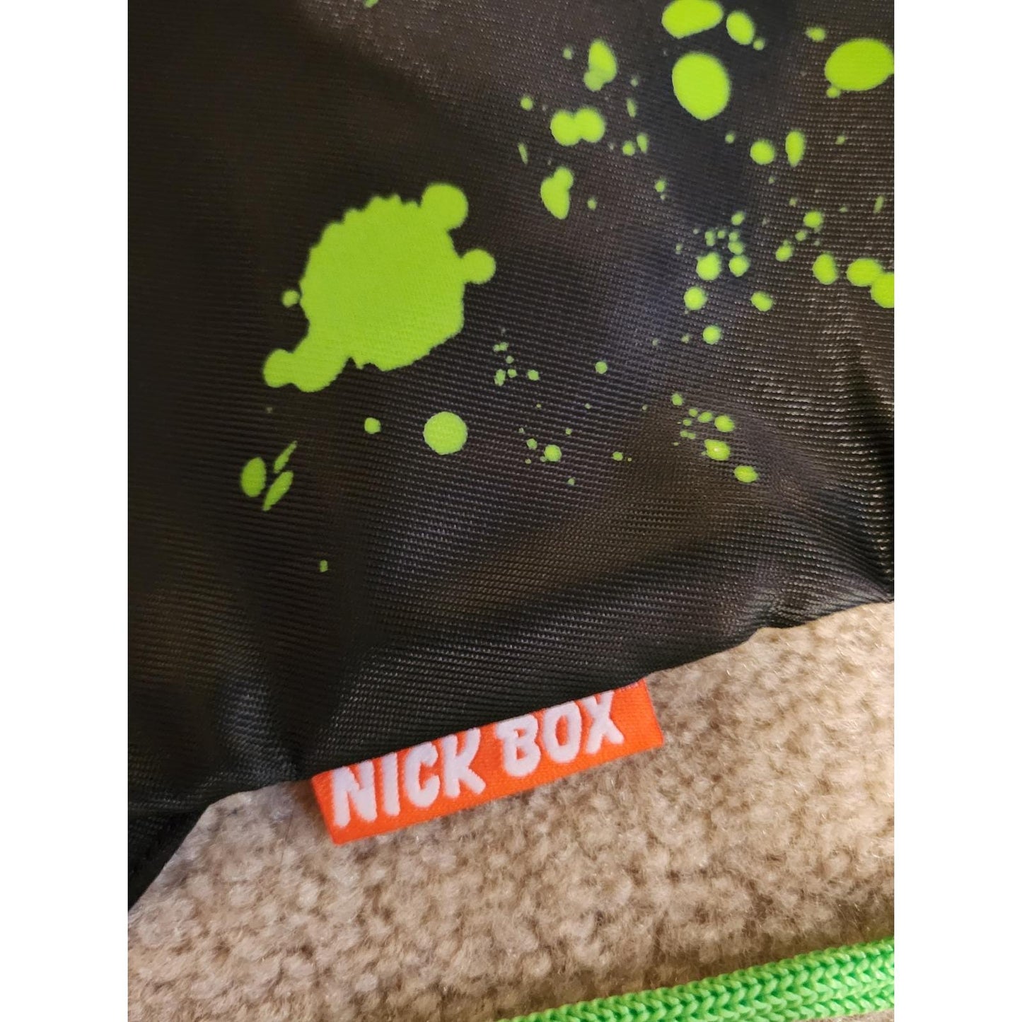 Nickelodeon GUTS Drawstring Backpack Slime Splatter Bag 90s Nostalgia Nick Box