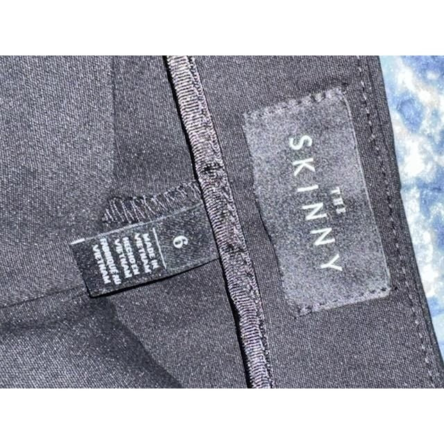 Theory The Skinny Black Slim Leg Side Zip Dress Pants Womens Size 6