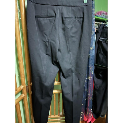 White House Black Market Slim Leg Black Dress Pants Trousers Womens Size 6R