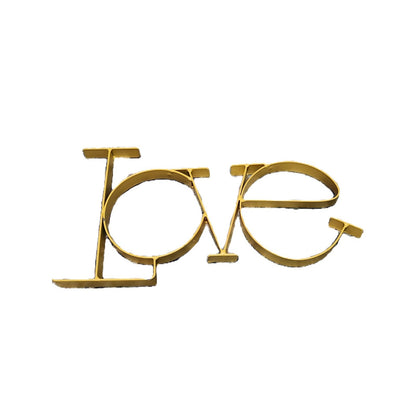 Live Laugh Love Metal Wall Art Set 3 Piece Script Home Decor Gold Silver Signs