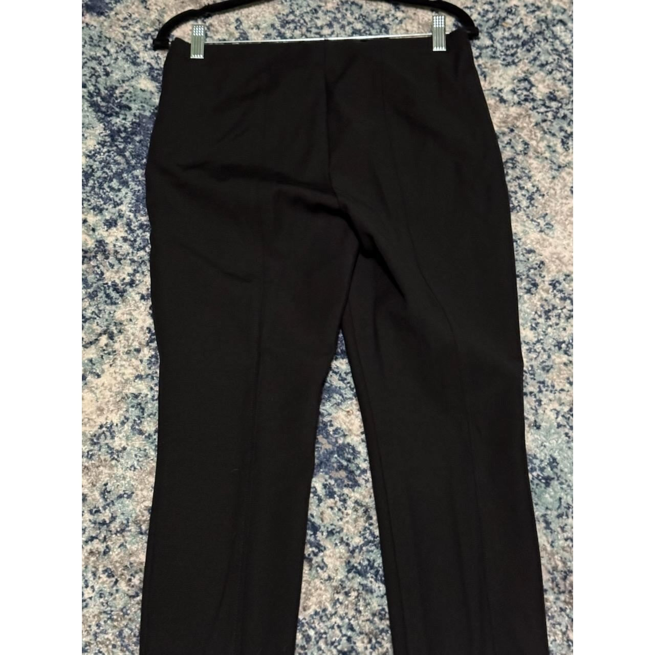 Theory The Skinny Black Slim Leg Side Zip Dress Pants Womens Size 6