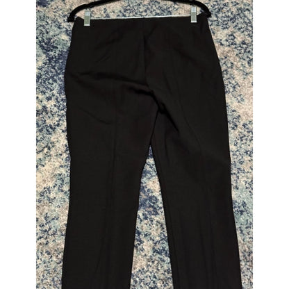 Theory The Skinny Black Slim Leg Side Zip Dress Pants Womens Size 6