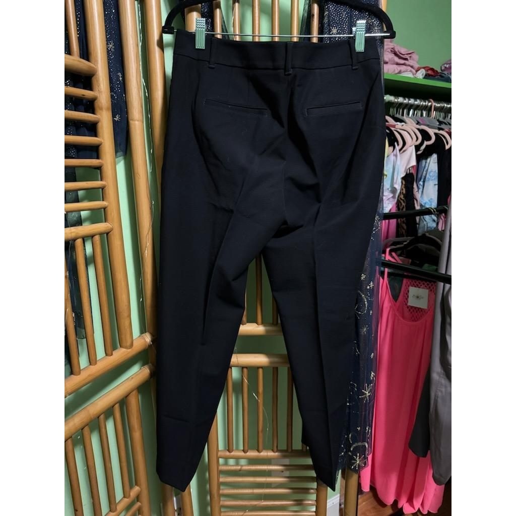 White House Black Market Slim Ankle Pants Womens 6 Black Dress Trousers Slacks