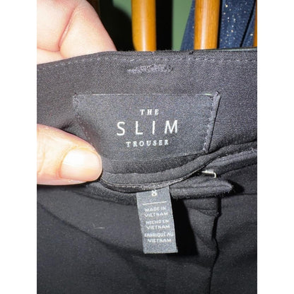 White House Black Market The Slim Trouser Black Dress Pants Womens Size 8