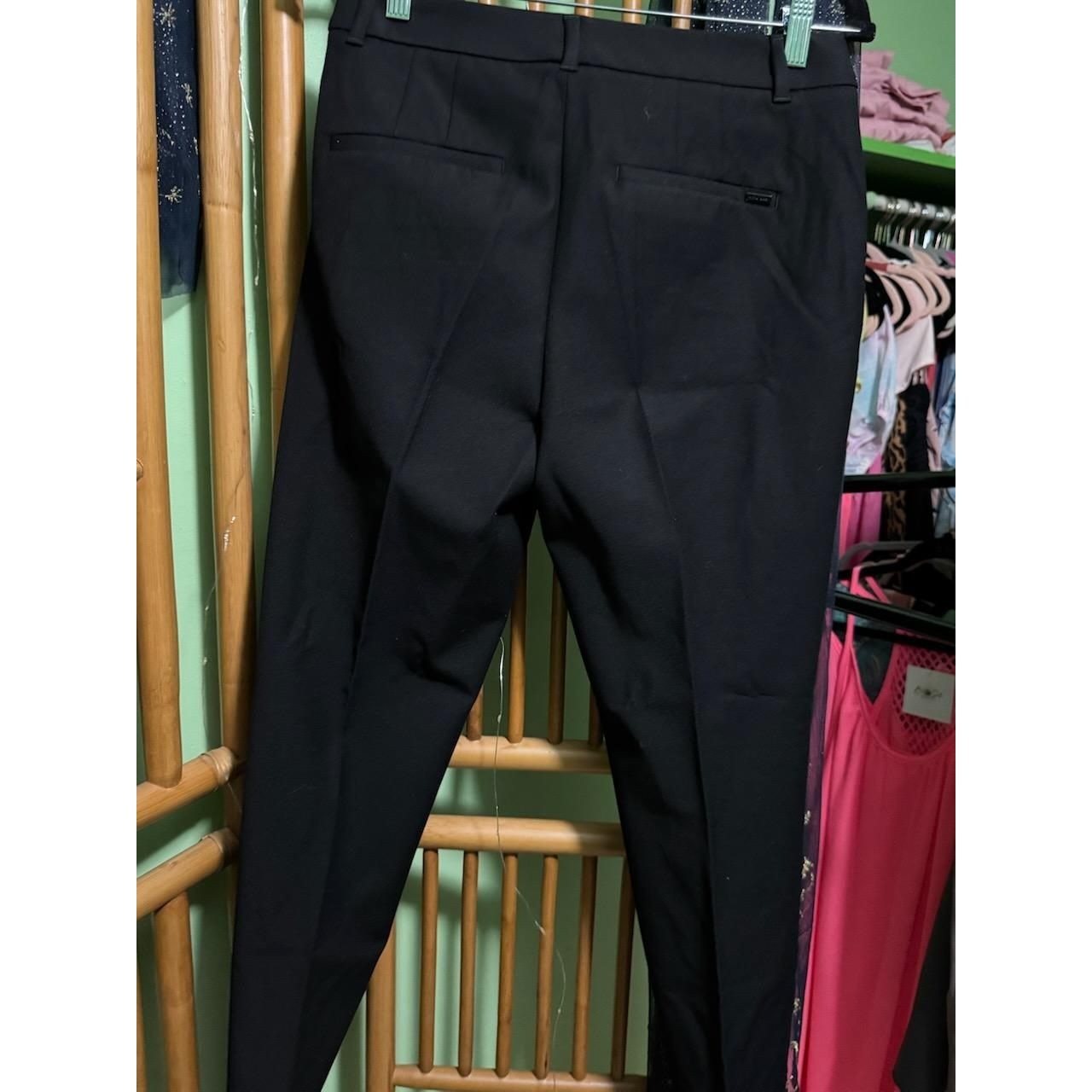 White House Black Market Slim Ankle Pants Womens 6 Black Dress Trousers Office