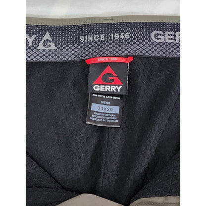 Gerry Mens Venture Pants Navy Blue Fleece Lined Outdoor Hiking 34x29 Pocketed
