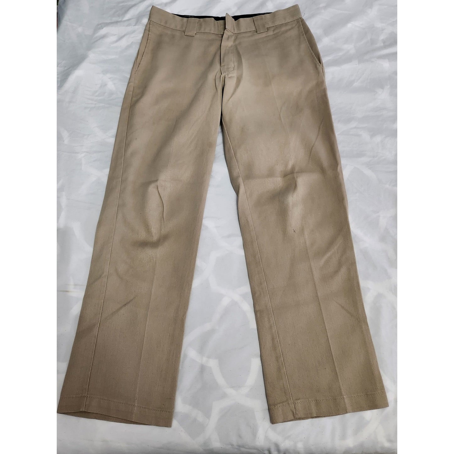 Dickies 874 Flex Mens Khaki Tan Straight Leg Work Pants Chinos WJ00789 874FDS