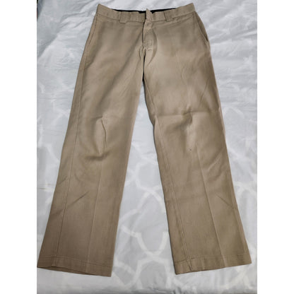 Dickies 874 Flex Mens Khaki Tan Straight Leg Work Pants Chinos WJ00789 874FDS