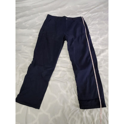 Gerry Mens Venture Pants Navy Blue Fleece Lined Outdoor Hiking 34x29 Pocketed