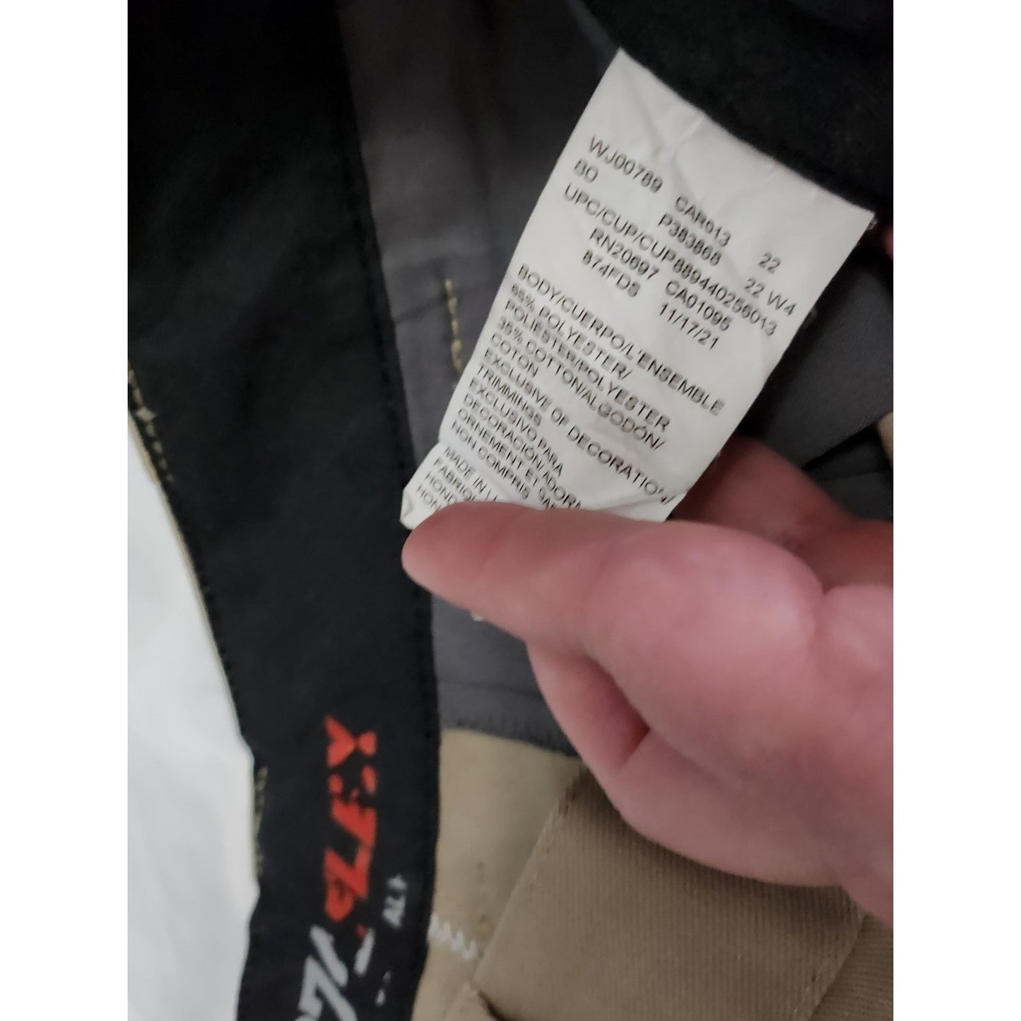 Dickies 874 Flex Mens Khaki Tan Straight Leg Work Pants Chinos WJ00789 874FDS