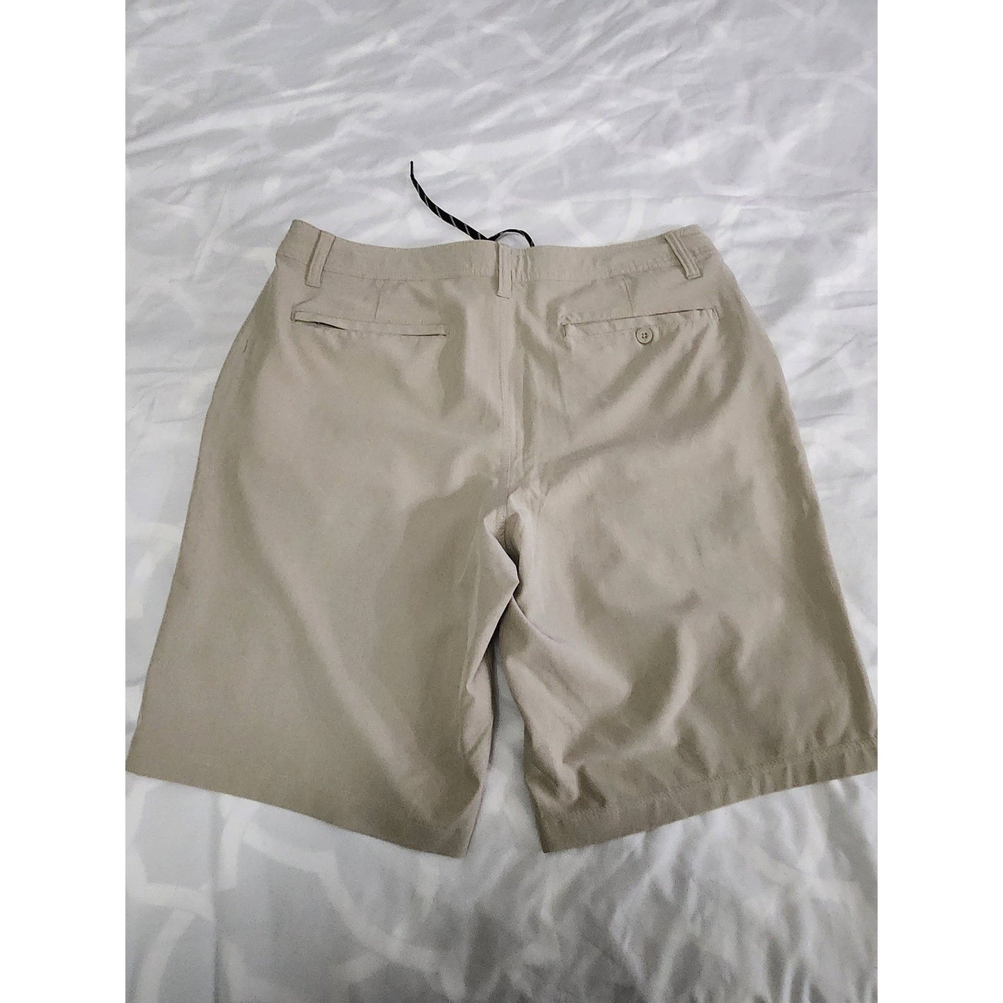 Hang Ten Mens Hybrid Walk Shorts Khaki Tan Quick Dry Board Shorts Size 34