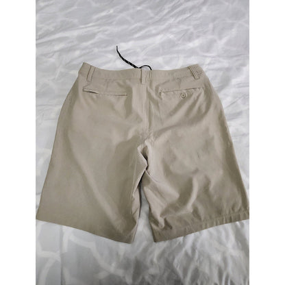 Hang Ten Mens Hybrid Walk Shorts Khaki Tan Quick Dry Board Shorts Size 34