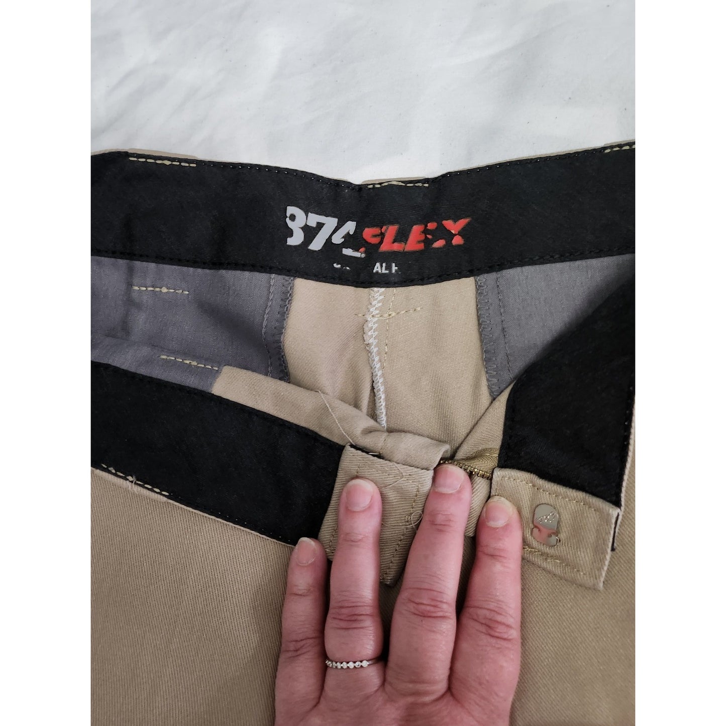 Dickies 874 Flex Mens Khaki Tan Straight Leg Work Pants Chinos WJ00789 874FDS