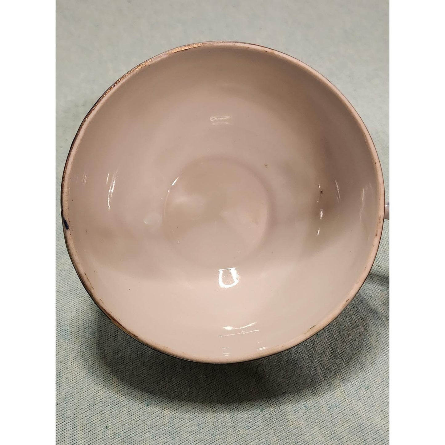 Vintage Hand Painted Japanese Eggshell Porcelain Tea Cup and Saucer Set of 2