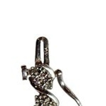 Sterling Silver S-Link Tennis Bracelet Clear CZ Pave Elegant Classic Silver