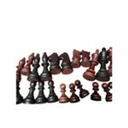 VTG Carved Wood Folding Chess Set Complete Board Dragon Design Brass Hardware