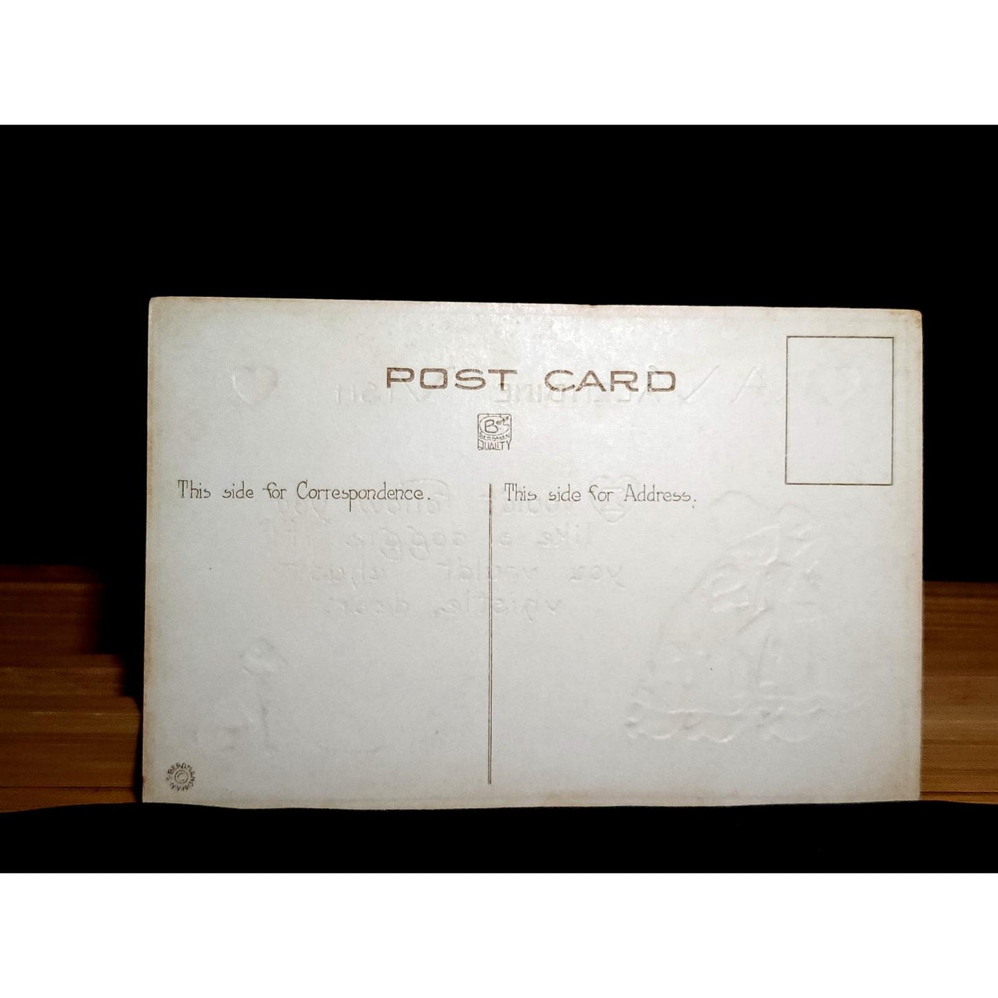VTG 1913 Valentine Postcard Lot S Bergman Cupid Woman Dutch Children Unposted