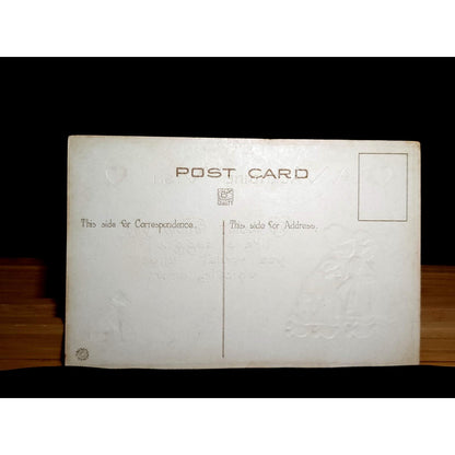 VTG 1913 Valentine Postcard Lot S Bergman Cupid Woman Dutch Children Unposted