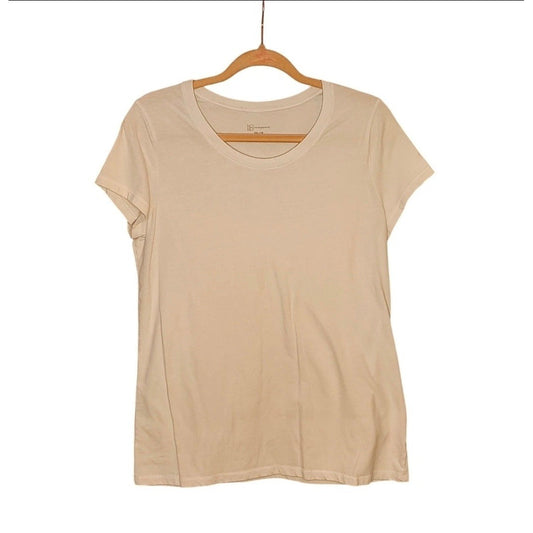 No Boundaries Womens XXL 19 Basic White T-Shirt Short Sleeve Scoop Neck Tee New